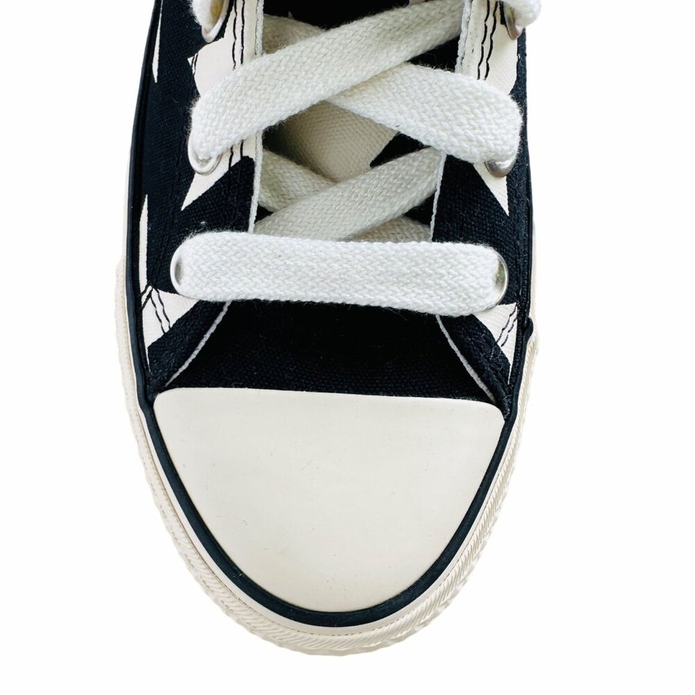 ✨Converse Women Shoes 9.5 Ctas Lift Platform Hi Large Stars Black Beige A09903C - Picture 7 of 10